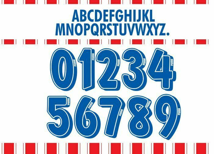 Atletico Madrid 1994-1996 Home Football Nameset for shirt Any Name & Number