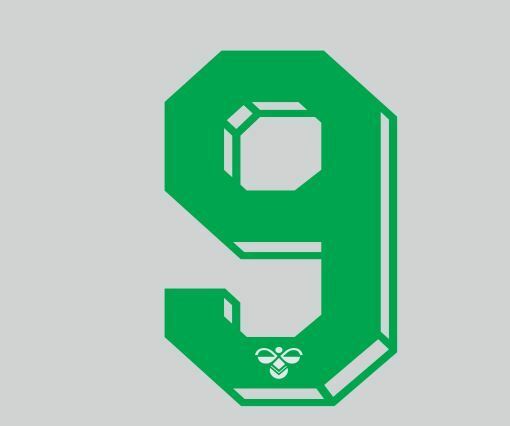 Load image into Gallery viewer, Hummel 1987-1990 Number Green for Football Shirt Nameset
