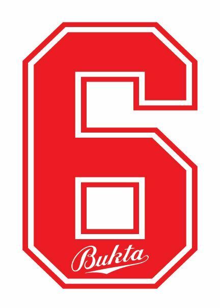 Load image into Gallery viewer, Bukta 1989-1992 Number Red for Football Shirt Nameset inc Wolves Watford
