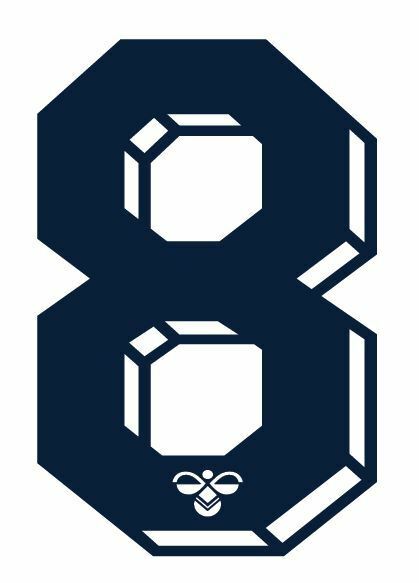 Load image into Gallery viewer, Hummel 1987-1990  Number Navy for Football Shirt Nameset inc Spurs
