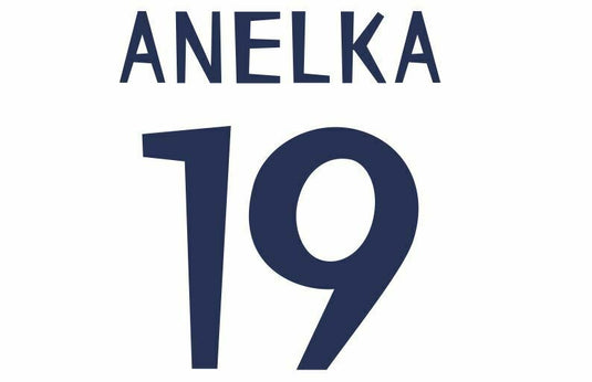 Anelka #19 Real Madrid 1999-2000 Home Football Nameset for shirt