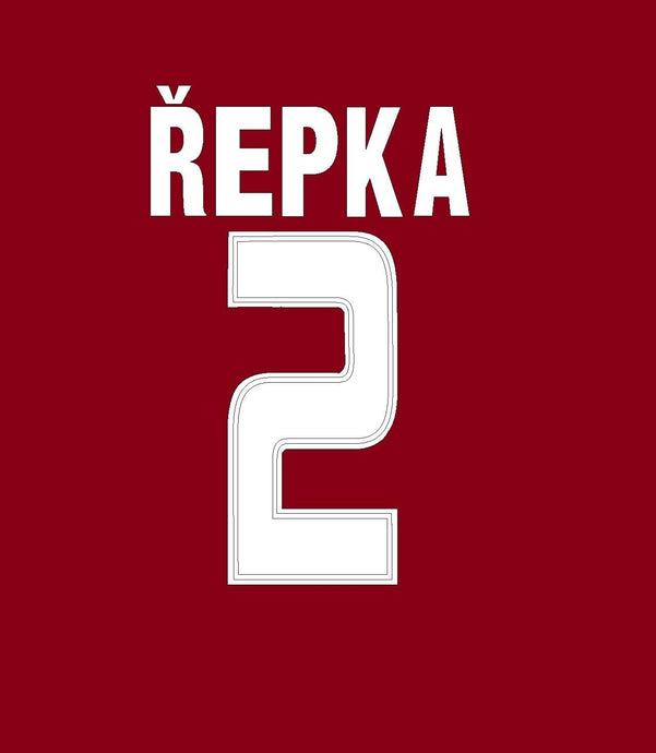 Repka Sparta Prague 2009-2010 Home Football Nameset for shirt