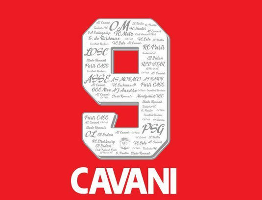 Cavani 9 PSG Coupe De France Final 100 Year Anniversary Football Nameset shirt