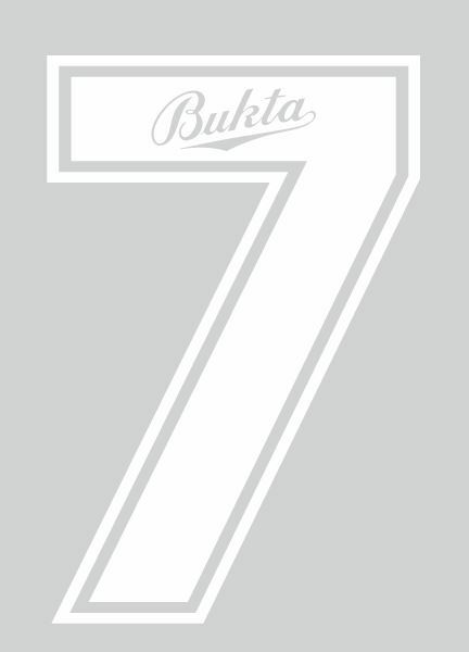 Laden Sie das Bild in Galerie -Viewer, Bukta 1989-1992 Number White for Football Shirt Nameset inc Wolves Watford
