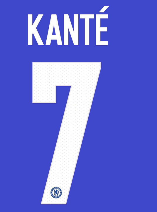 Kante 7 2018-2019 Home CFC Chelsea Football Nameset for shirt