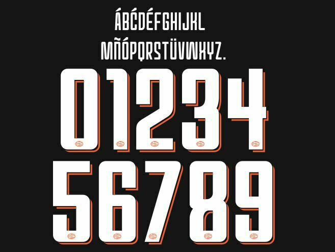 PSV Eindhoven 2019-2020 Football Nameset for shirt Any Name & Number