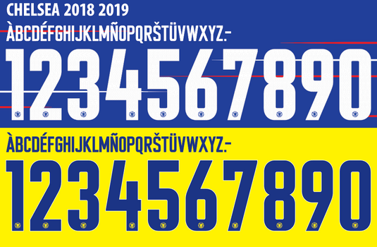 Chelsea 2018-2019 Away / Home Football Shirt Nameset Any Name & Number