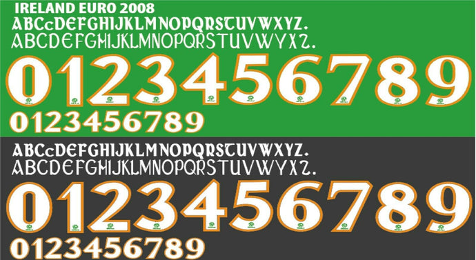 Ireland Euro 2008 Away / Home Football Shirt Nameset Any Name & Number