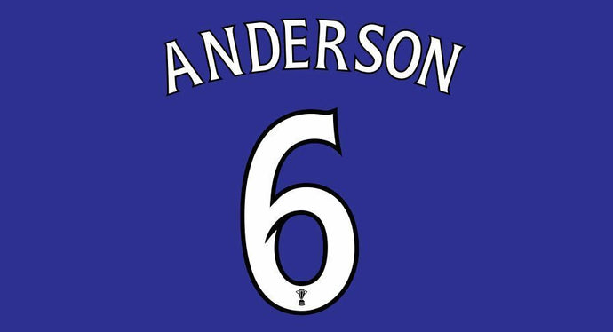 Anderson #6 St Johnstone Scottish Cup Final 2014 Football Nameset for shirt