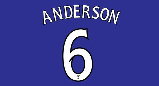 Anderson #6 St Johnstone Scottish Cup Final 2014 Football Nameset for shirt