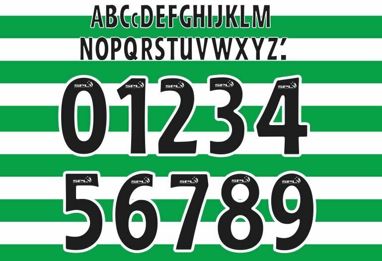 Load image into Gallery viewer, SPL 2008-2010 Build Your Own Football Shirt Nameset Celtic Rangers Hearts
