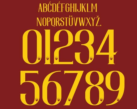 Roma 2018-2019 Home Football Nameset for shirt Any Name & Number