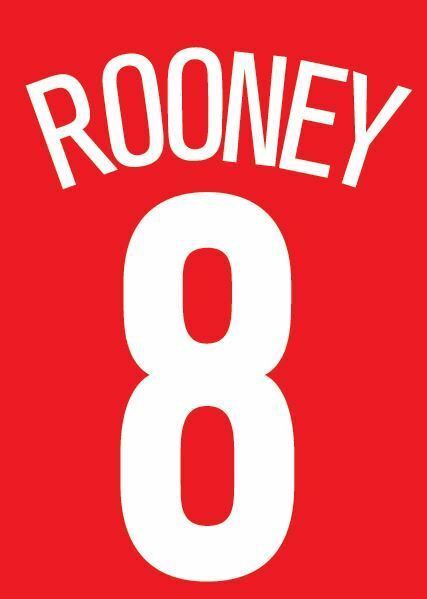 Rooney 8  Manchester United 2004-2005 Home champions league Football Nameset