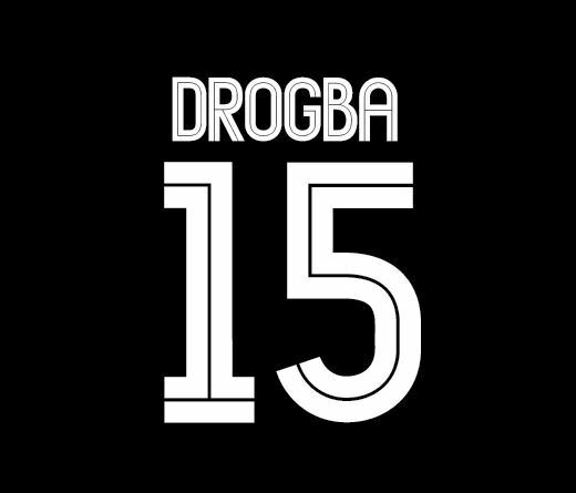Drogba 15 Chelsea 2004-2006 third champions league Football Nameset