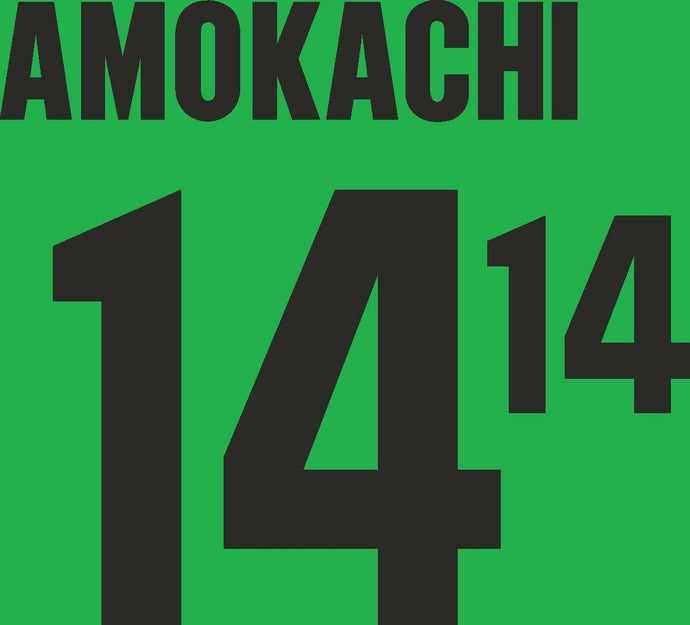 Amokachi #14 Nigeria 1994-1996 Football Nameset for shirt
