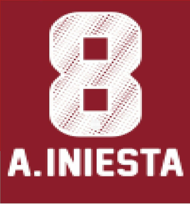 Vissel Kobe A.Iniesta 2018-2019  Home Football Nameset for shirt