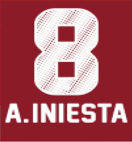 Vissel Kobe A.Iniesta 2018-2019  Home Football Nameset for shirt