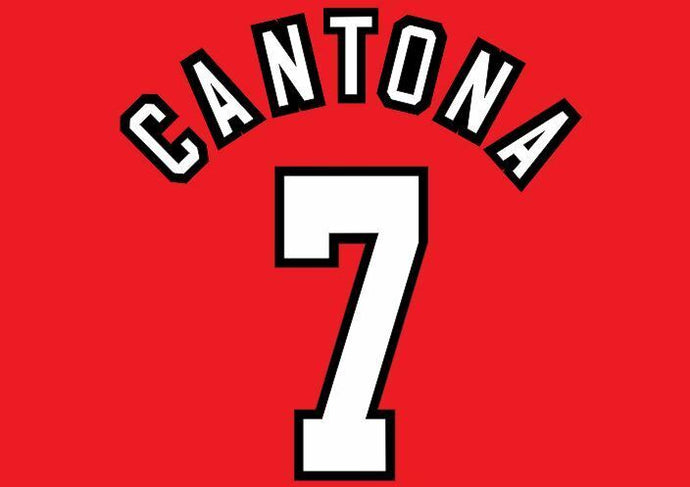 Cantona #7 Manchester United 1996-1997 Home Football Nameset for shirt