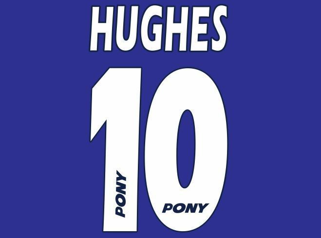 Hughes #10 Birmingham City 1996-1997 Home Football Nameset 4 shirt
