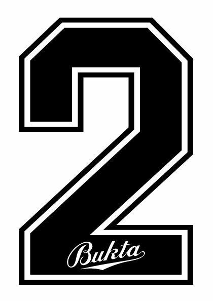 Chargez l&#39;image dans la visionneuse de la galerie, Bukta 1989-1992 Number Black for Football Shirt Nameset inc Wolves Watford
