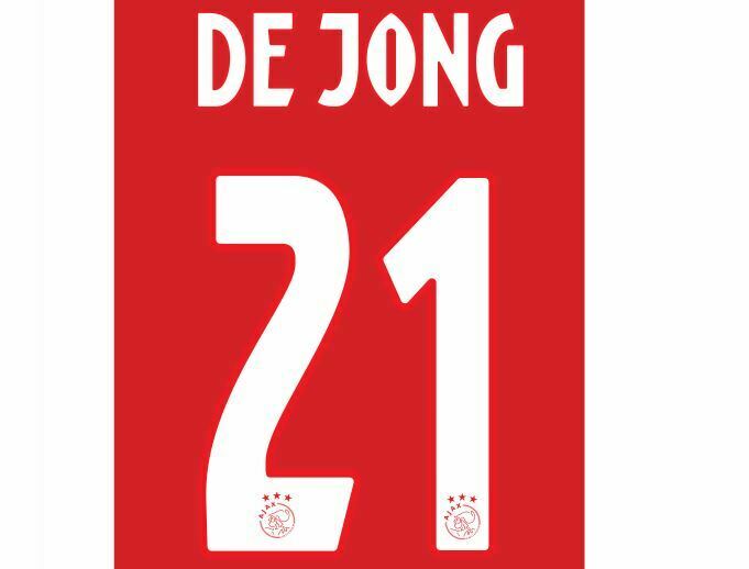 Laden Sie das Bild in Galerie -Viewer, Ajax 2018-2019 Home Football Shirt Nameset Choose a Player or Your Own
