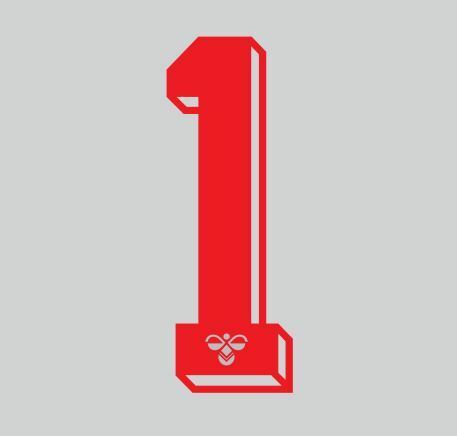 Load image into Gallery viewer, Hummel 1987-1990 Number Red for Football Shirt Nameset
