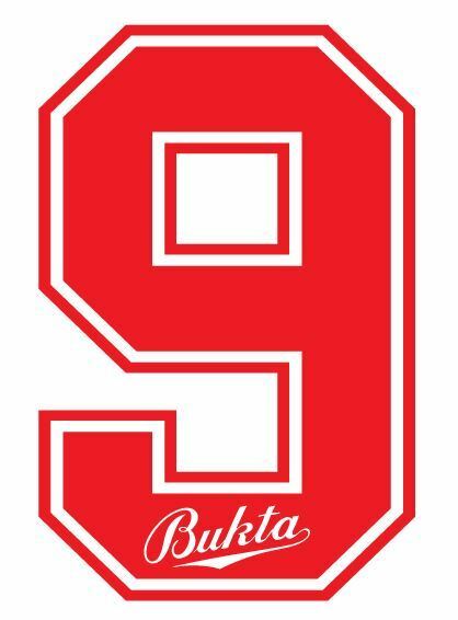 Load image into Gallery viewer, Bukta 1989-1992 Number Red for Football Shirt Nameset inc Wolves Watford
