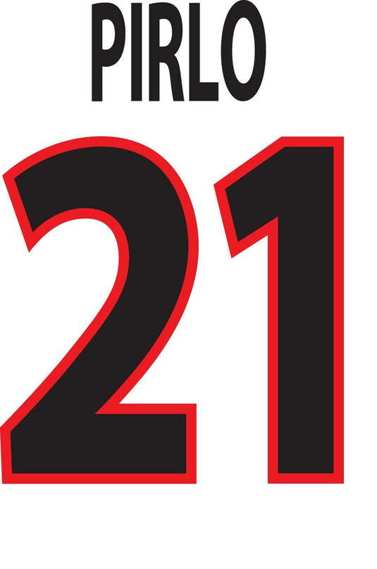 Pirlo #21 Ac Milan 2000-2002 Away / Third Football Nameset for shirt