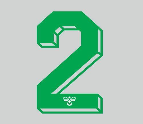Load image into Gallery viewer, Hummel 1987-1990 Number Green for Football Shirt Nameset
