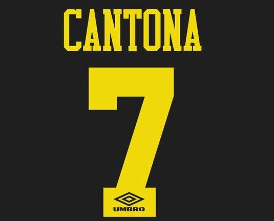 Cantona #7 Manchester United  1993-1995 Away Football Nameset for shirt
