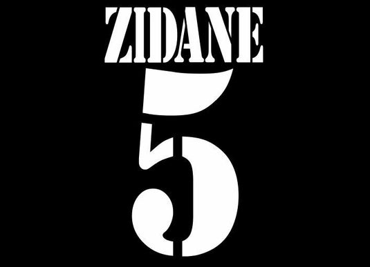 Zidane #5 Real Madrid 2001-2003 Away Football Nameset for shirt