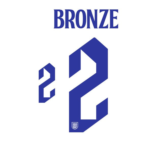 bronze england lionesses home football shirt euro 2022 nameset