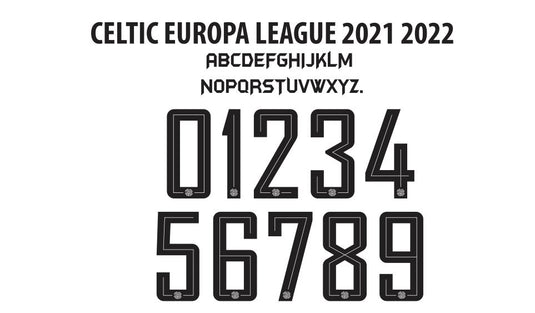 Celtic 2021-2022 Europa League 3rd Football Shirt Nameset Any Name & Number
