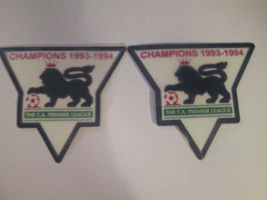 Champions 1993-1994 English Premier League Patches for Football Shirt