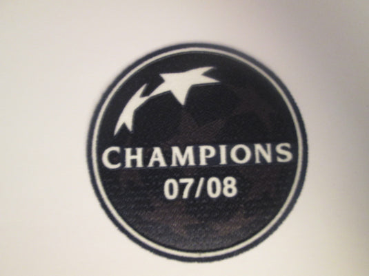 Champions 2008 Manchester United Patch For Football Shirt