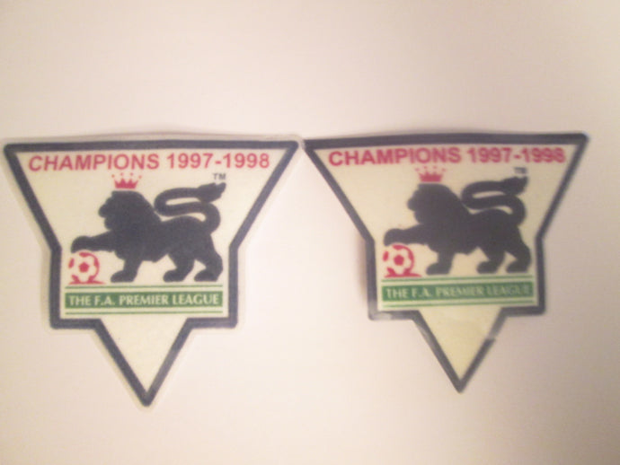 Champions 1997-1998  English Premier League Patches for Football Shirt