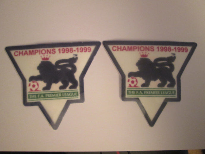 Champions 1998-1999 English Premier League Patches for Football Shirt