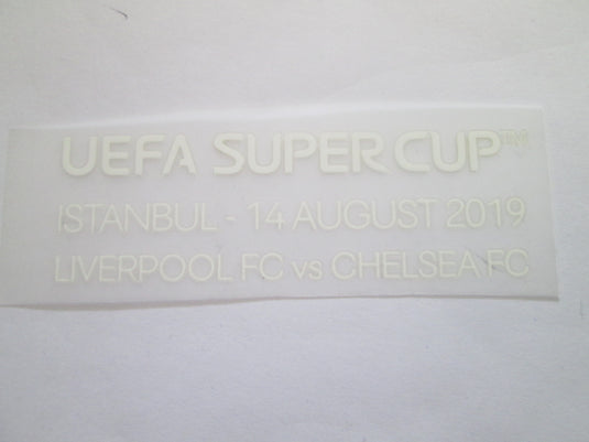 Super Cup Liverpool Vs Chelsea 2020 Detail Patch For Football Shirt