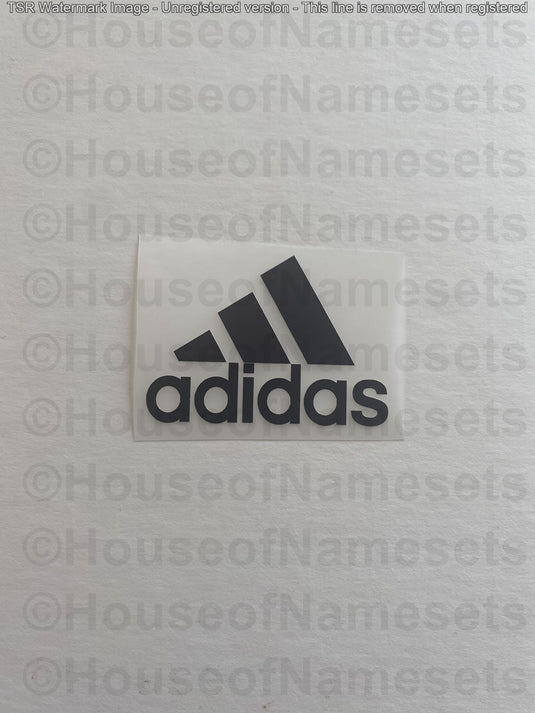 Adidas logo black replacement for football shirt