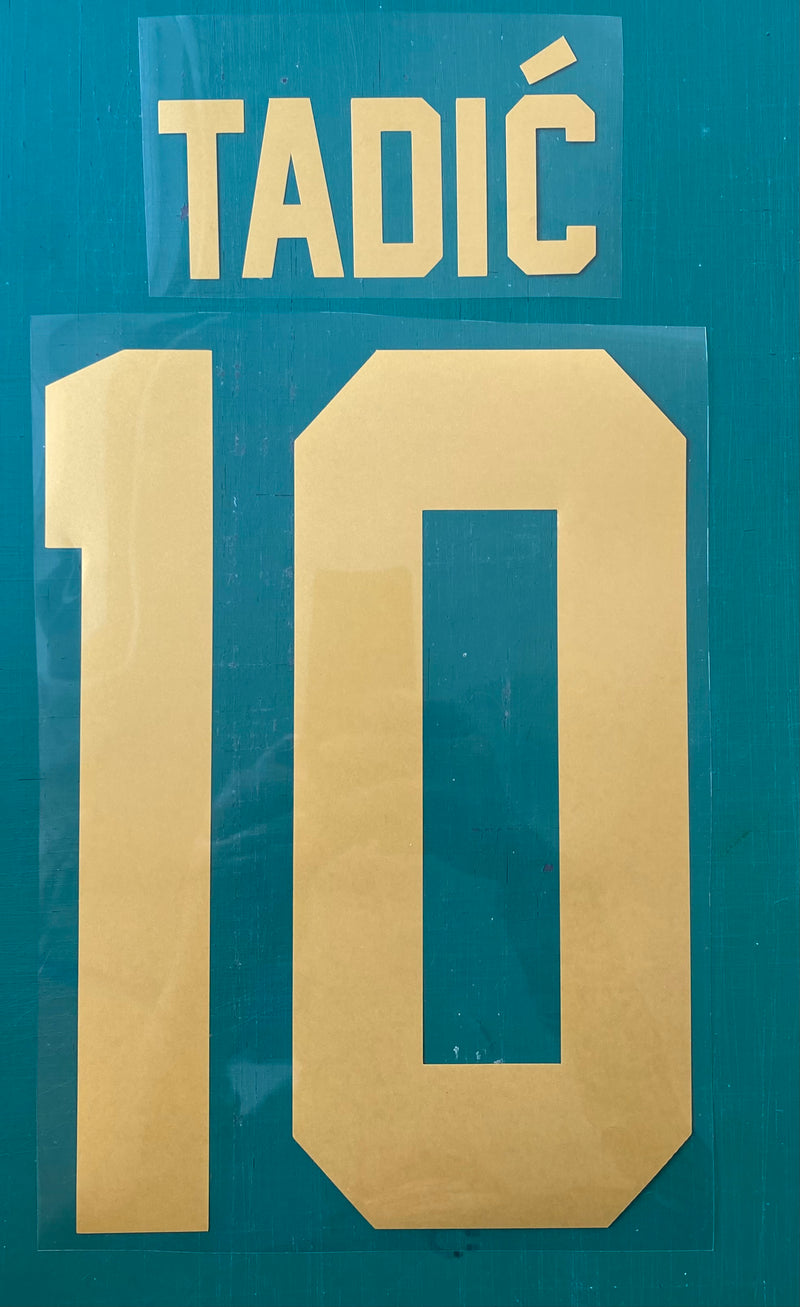 Laden Sie das Bild in Galerie -Viewer, Tadic 10 Ajax 2022-2023 Away Nameset for Football Shirt
