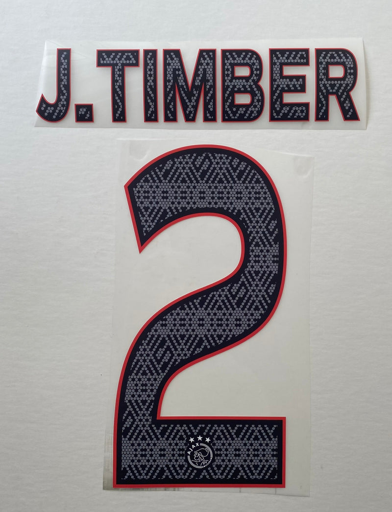 Cargue la imagen en el visor de la galería, j timber ajax 2022 2023 third football shirt nameset
