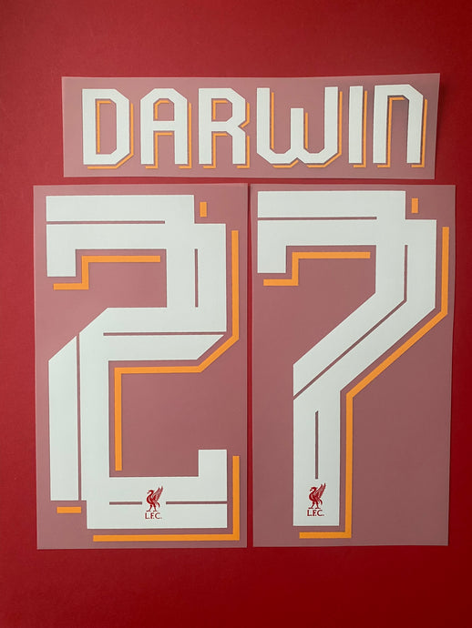 darwin liverpool 2022 2023 home football shirt cup nameset champions league