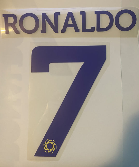 ronaldo cr7 al nassr football shirt nameset