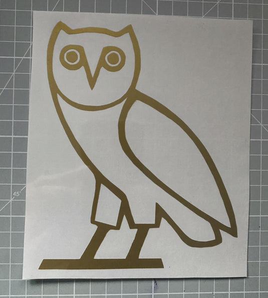 OVO Owl Drake Gold Front Sponsor (22x17.8cm) Barcelona 2022-2023 El Classico Home Football Shirt Patch Logo