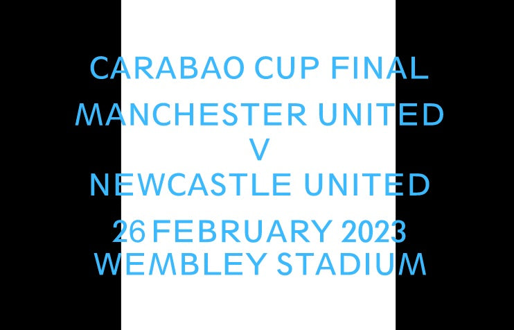 Load image into Gallery viewer, Carabao Cup Final 2023 Match Details for Newcastle United Football Shirt
