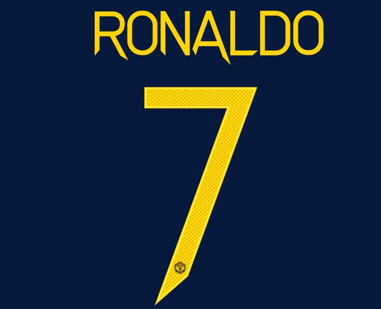Ronaldo #7 Manchester United 2021-2022 Cup European Third Football Nameset for shirt