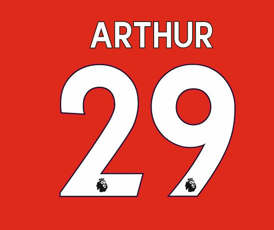 arthur liverpool premier league nameset 2022 2023 football shirt