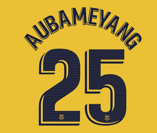 aubameyang barcelona 2021 2022 4th senyera foobtall shirt nameset