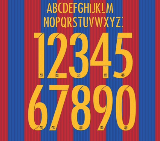 Barcelona 2016-2017 Home Nameset for Football Shirt Choose Name & Number