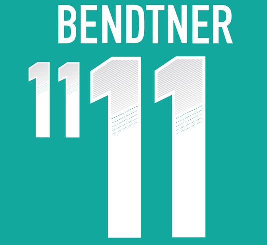 Bendtner #11 Denmark Euro 2012 Nameset For Football Shirt